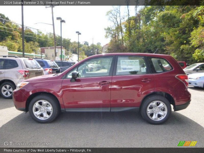 Venetian Red Pearl / Platinum 2014 Subaru Forester 2.5i