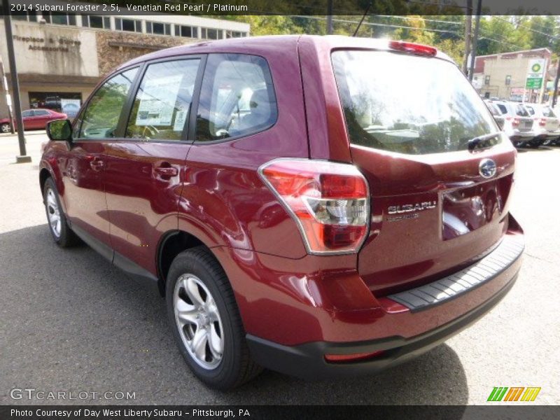 Venetian Red Pearl / Platinum 2014 Subaru Forester 2.5i