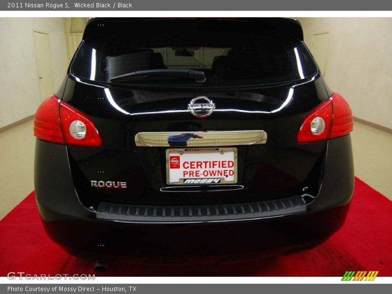 Wicked Black / Black 2011 Nissan Rogue S