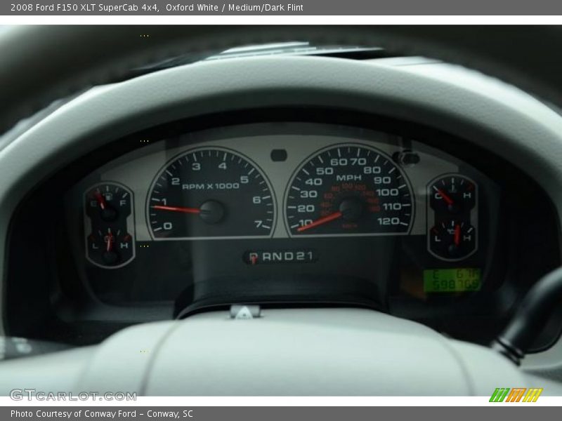 Oxford White / Medium/Dark Flint 2008 Ford F150 XLT SuperCab 4x4