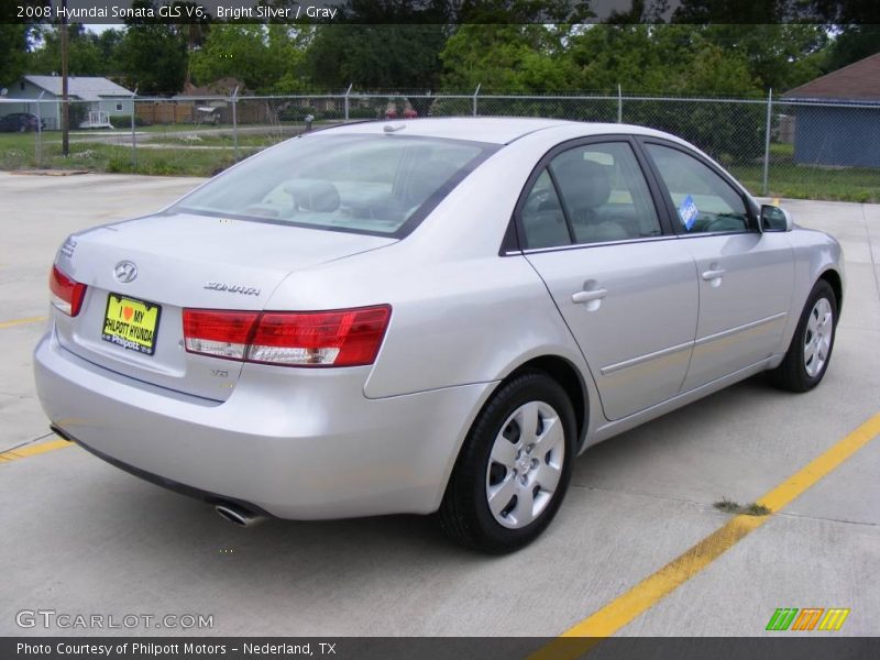 Bright Silver / Gray 2008 Hyundai Sonata GLS V6