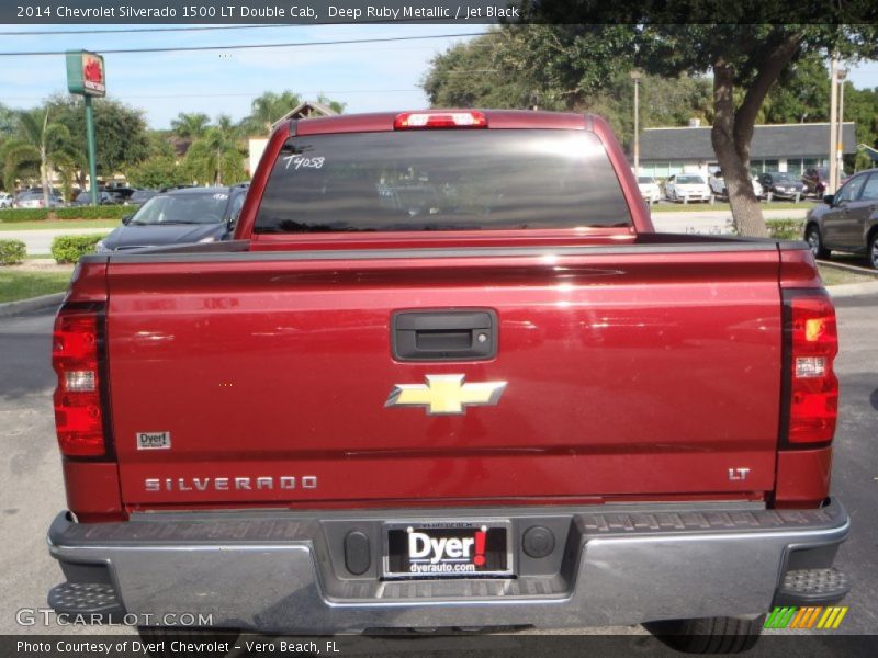 Deep Ruby Metallic / Jet Black 2014 Chevrolet Silverado 1500 LT Double Cab