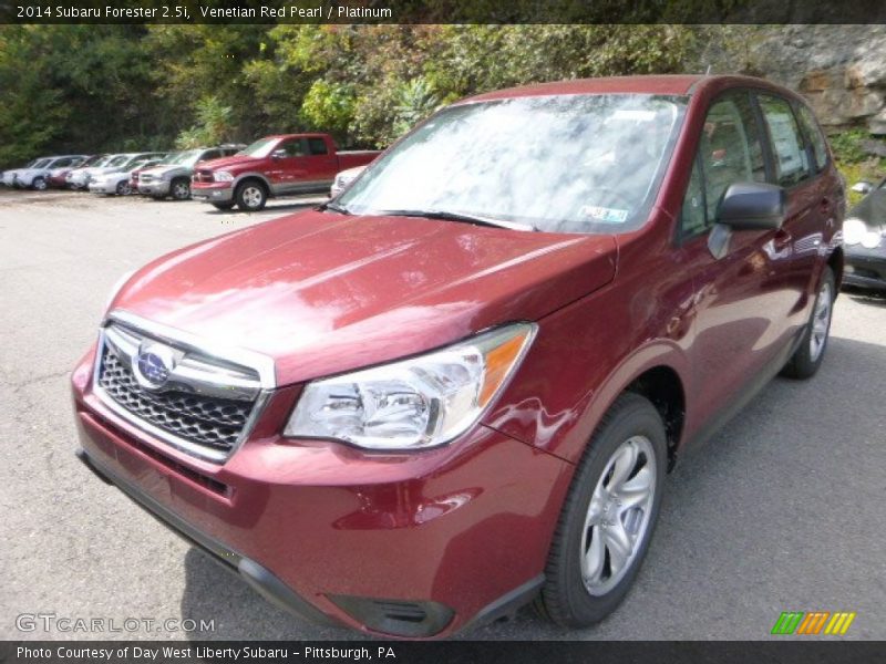 Venetian Red Pearl / Platinum 2014 Subaru Forester 2.5i