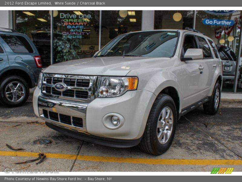 White Suede / Charcoal Black 2012 Ford Escape Limited
