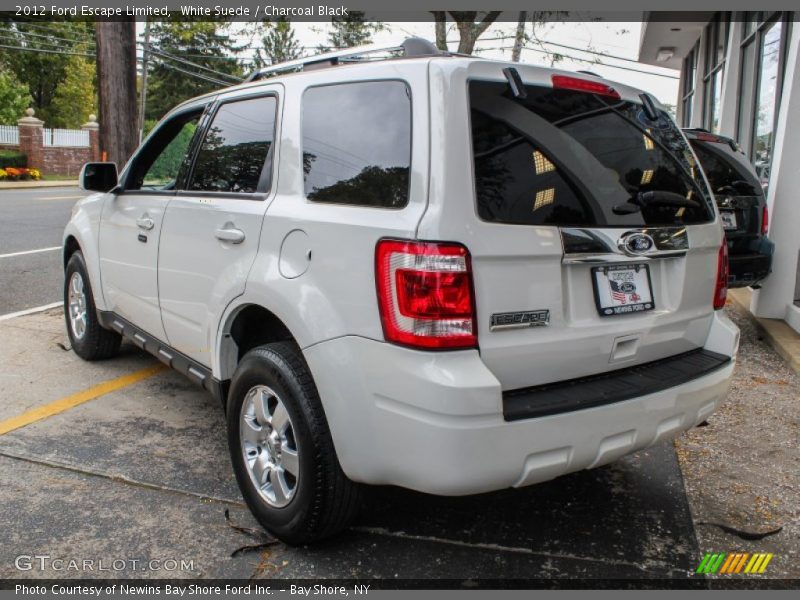 White Suede / Charcoal Black 2012 Ford Escape Limited