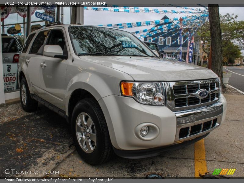 White Suede / Charcoal Black 2012 Ford Escape Limited