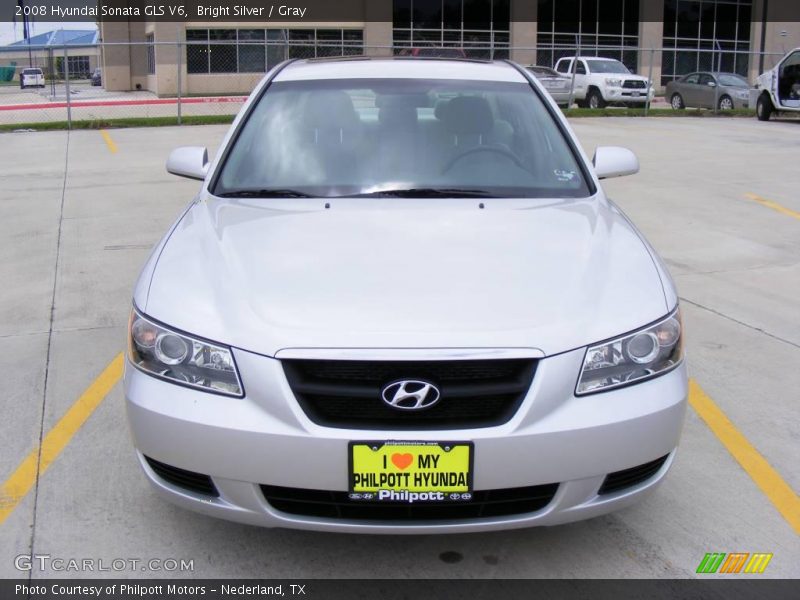 Bright Silver / Gray 2008 Hyundai Sonata GLS V6