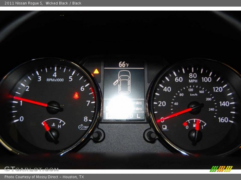 Wicked Black / Black 2011 Nissan Rogue S