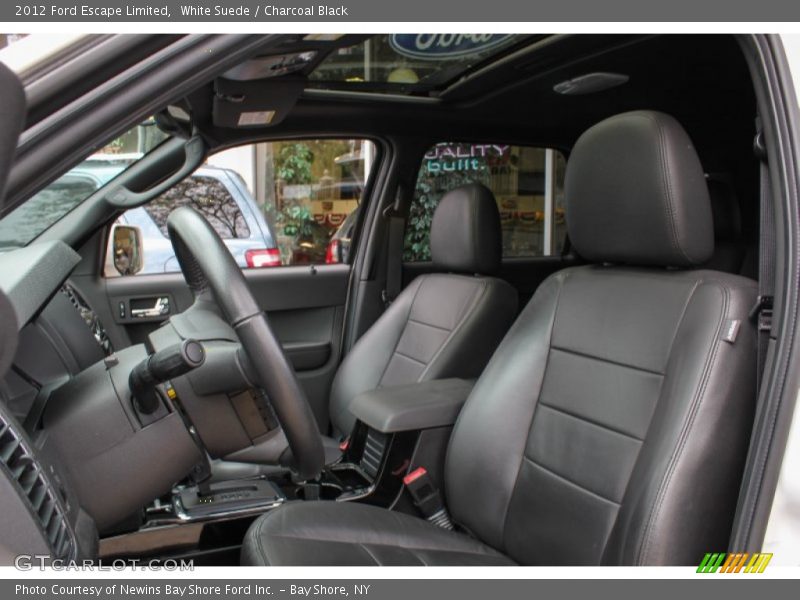 White Suede / Charcoal Black 2012 Ford Escape Limited