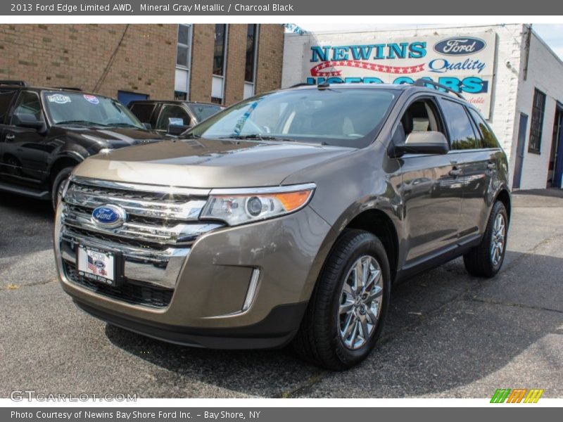 Mineral Gray Metallic / Charcoal Black 2013 Ford Edge Limited AWD