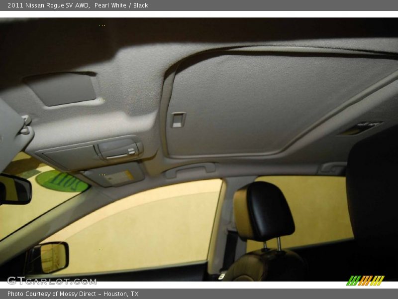 Pearl White / Black 2011 Nissan Rogue SV AWD