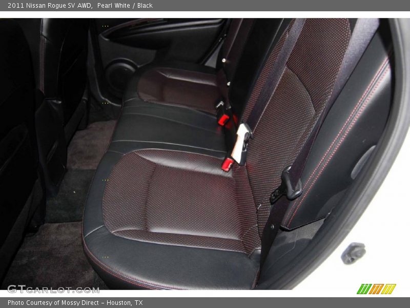 Pearl White / Black 2011 Nissan Rogue SV AWD