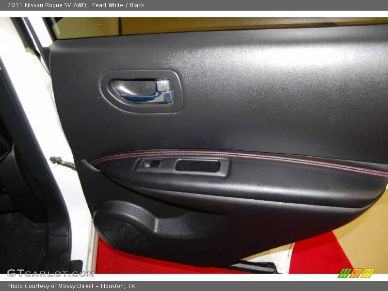 Pearl White / Black 2011 Nissan Rogue SV AWD