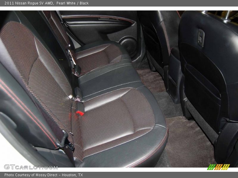 Pearl White / Black 2011 Nissan Rogue SV AWD