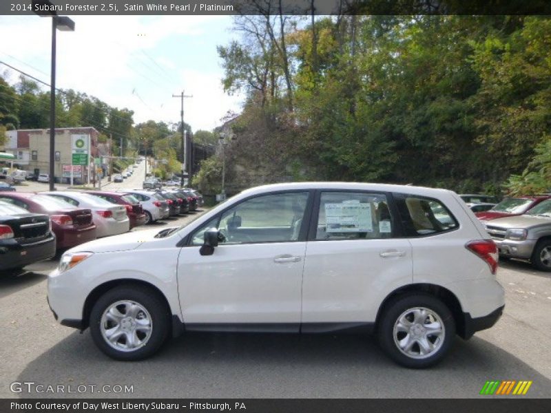 Satin White Pearl / Platinum 2014 Subaru Forester 2.5i