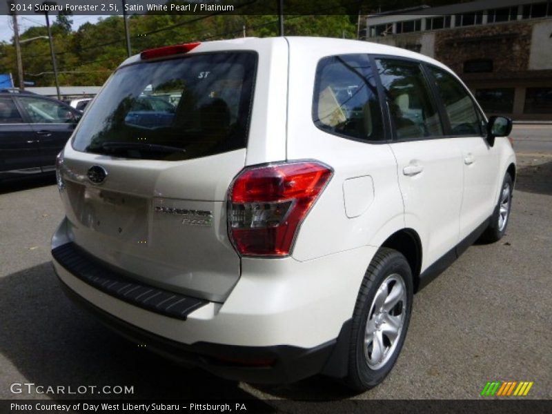 Satin White Pearl / Platinum 2014 Subaru Forester 2.5i