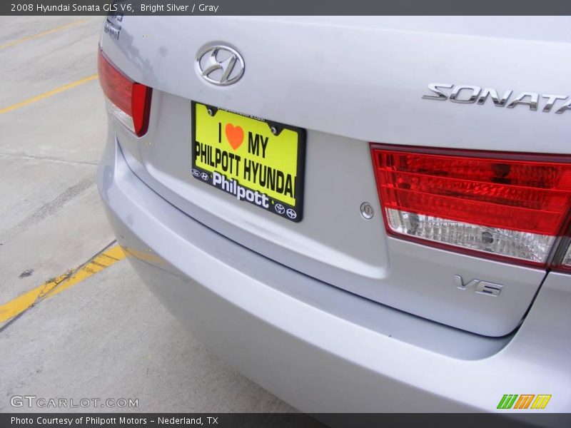 Bright Silver / Gray 2008 Hyundai Sonata GLS V6