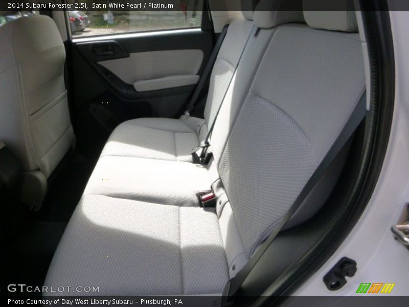 Satin White Pearl / Platinum 2014 Subaru Forester 2.5i