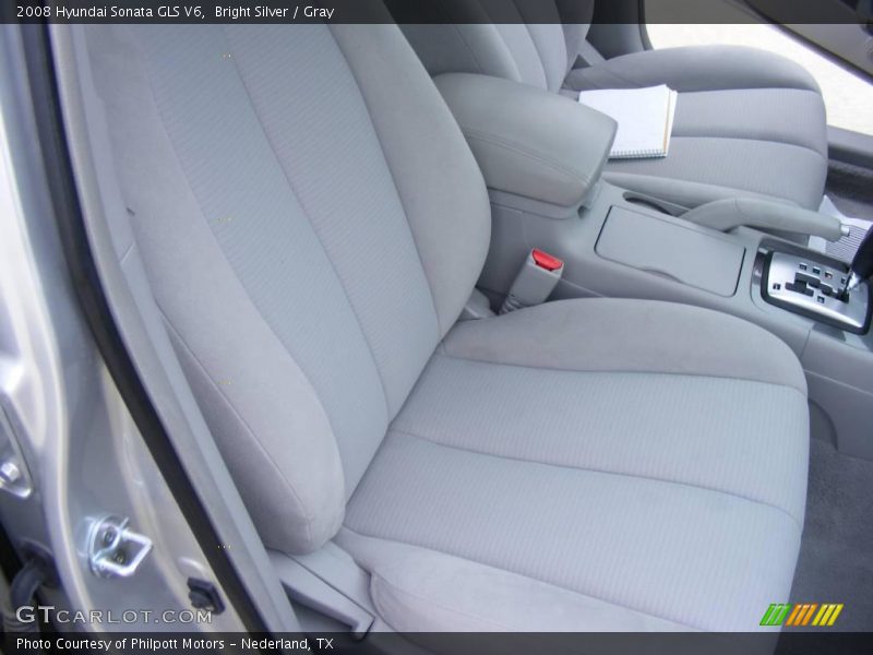 Bright Silver / Gray 2008 Hyundai Sonata GLS V6