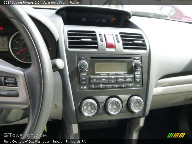 Satin White Pearl / Platinum 2014 Subaru Forester 2.5i