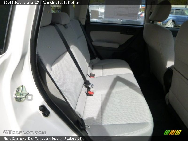 Satin White Pearl / Platinum 2014 Subaru Forester 2.5i