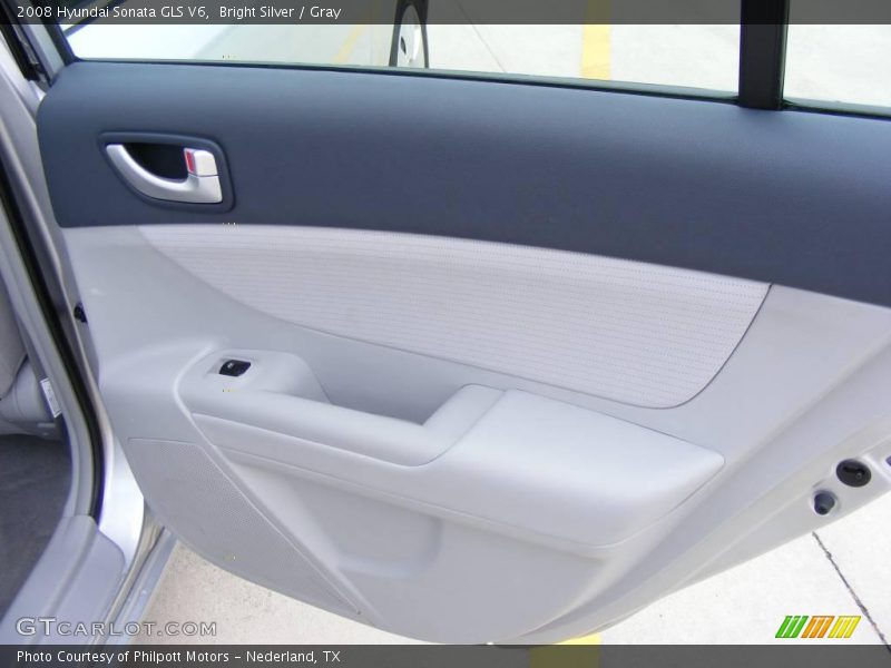 Bright Silver / Gray 2008 Hyundai Sonata GLS V6