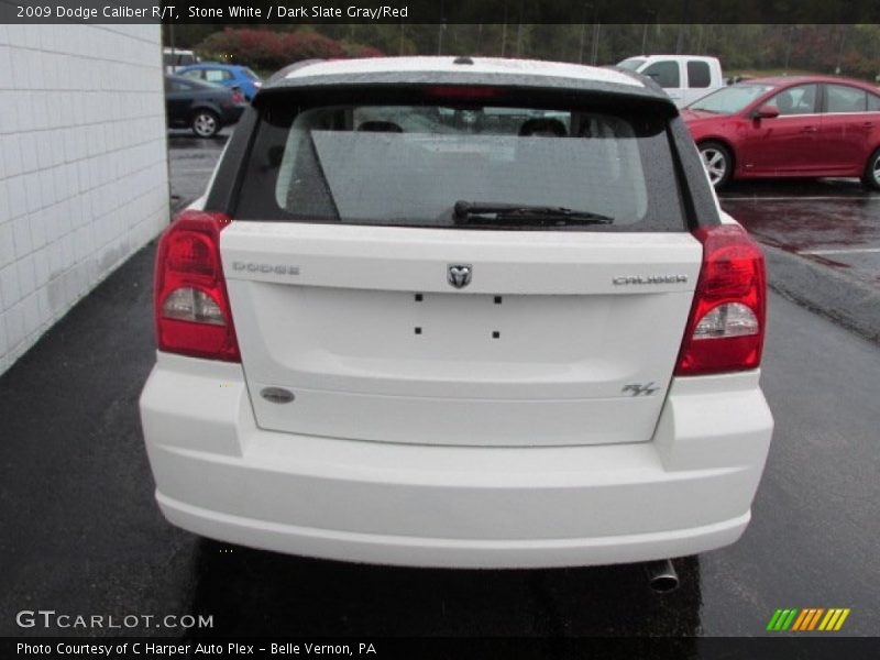 Stone White / Dark Slate Gray/Red 2009 Dodge Caliber R/T