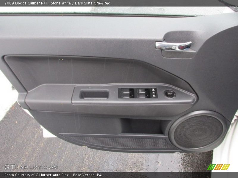 Stone White / Dark Slate Gray/Red 2009 Dodge Caliber R/T