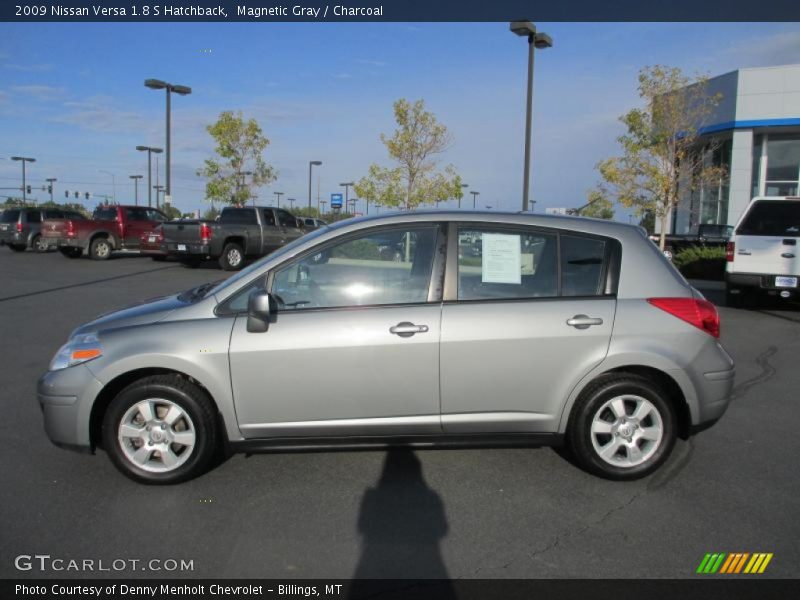 Magnetic Gray / Charcoal 2009 Nissan Versa 1.8 S Hatchback