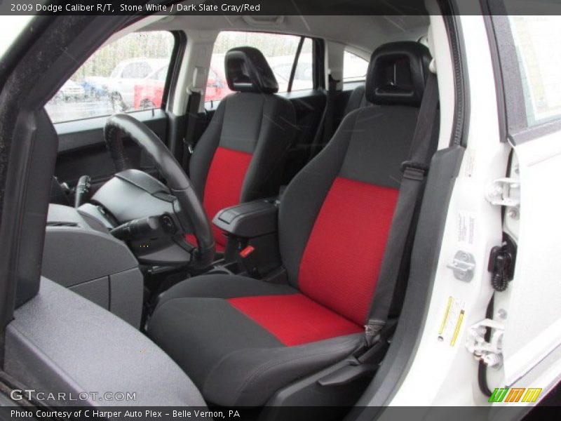 Stone White / Dark Slate Gray/Red 2009 Dodge Caliber R/T