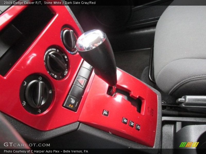Stone White / Dark Slate Gray/Red 2009 Dodge Caliber R/T