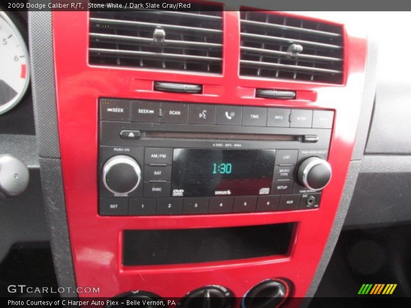 Stone White / Dark Slate Gray/Red 2009 Dodge Caliber R/T
