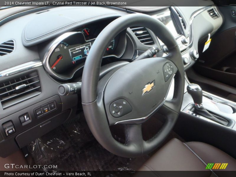 Crystal Red Tintcoat / Jet Black/Brownstone 2014 Chevrolet Impala LT