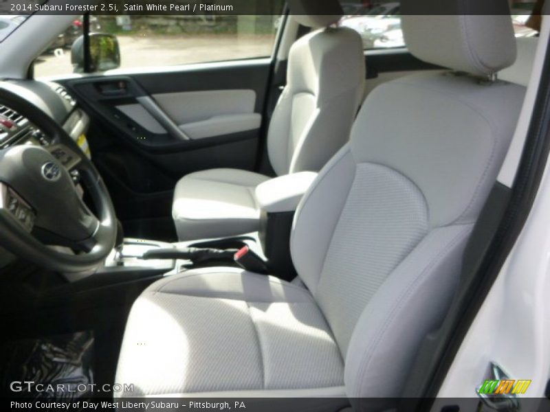 Satin White Pearl / Platinum 2014 Subaru Forester 2.5i
