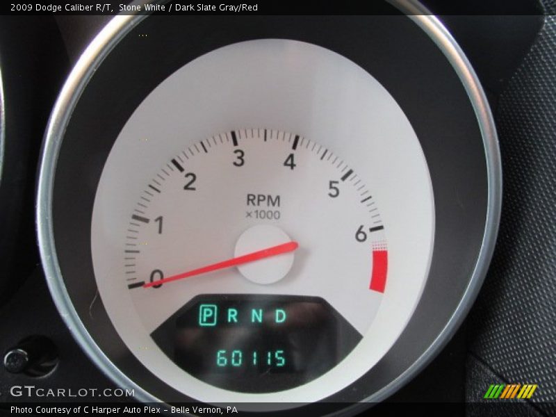 Stone White / Dark Slate Gray/Red 2009 Dodge Caliber R/T