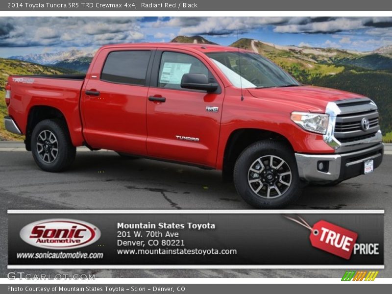 Radiant Red / Black 2014 Toyota Tundra SR5 TRD Crewmax 4x4