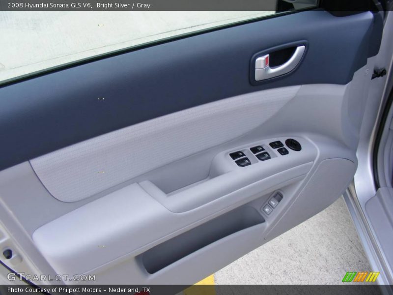 Bright Silver / Gray 2008 Hyundai Sonata GLS V6