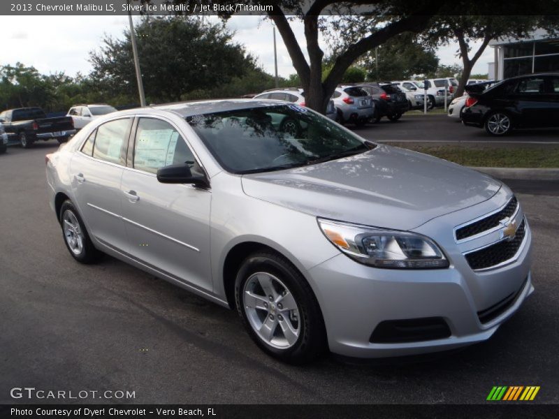 Silver Ice Metallic / Jet Black/Titanium 2013 Chevrolet Malibu LS