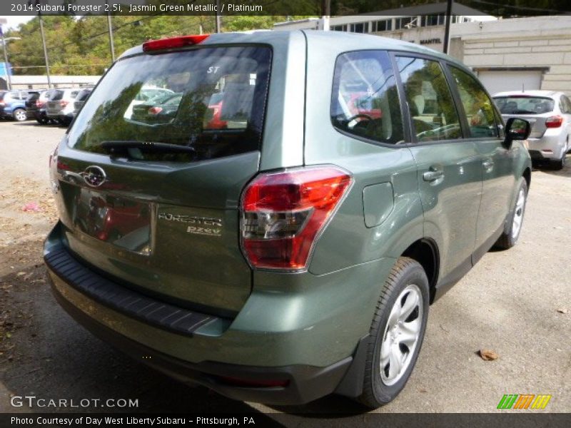 Jasmin Green Metallic / Platinum 2014 Subaru Forester 2.5i