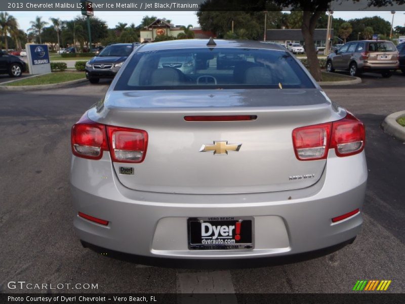 Silver Ice Metallic / Jet Black/Titanium 2013 Chevrolet Malibu LS