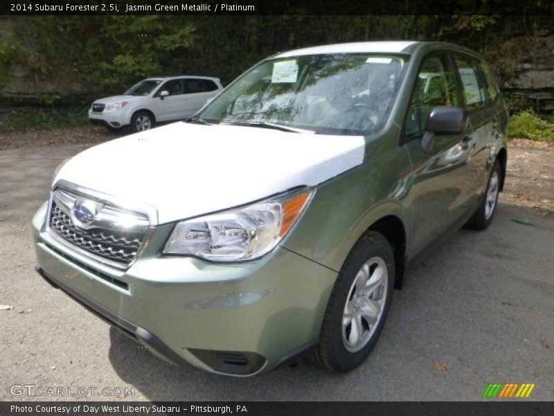 Jasmin Green Metallic / Platinum 2014 Subaru Forester 2.5i