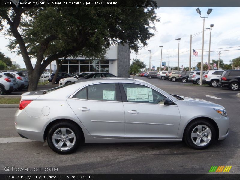 Silver Ice Metallic / Jet Black/Titanium 2013 Chevrolet Malibu LS