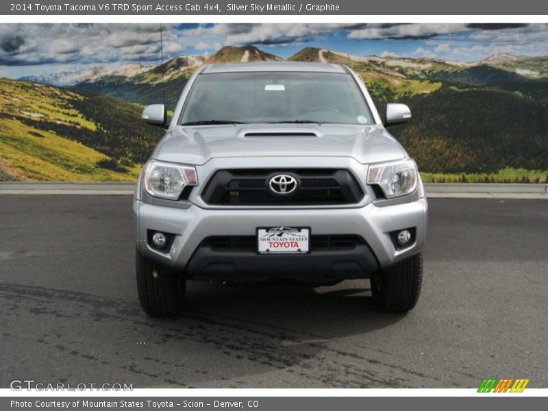 Silver Sky Metallic / Graphite 2014 Toyota Tacoma V6 TRD Sport Access Cab 4x4