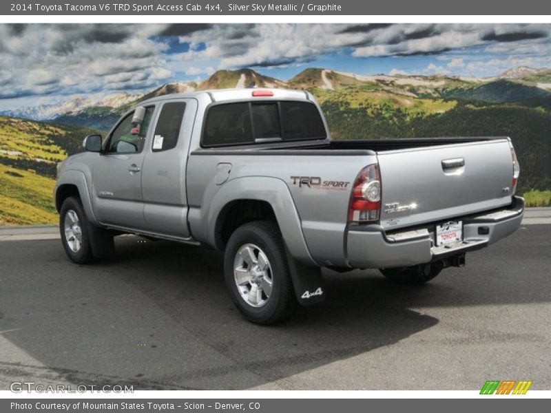 Silver Sky Metallic / Graphite 2014 Toyota Tacoma V6 TRD Sport Access Cab 4x4