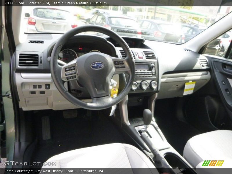 Jasmin Green Metallic / Platinum 2014 Subaru Forester 2.5i