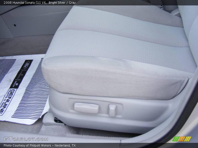 Bright Silver / Gray 2008 Hyundai Sonata GLS V6
