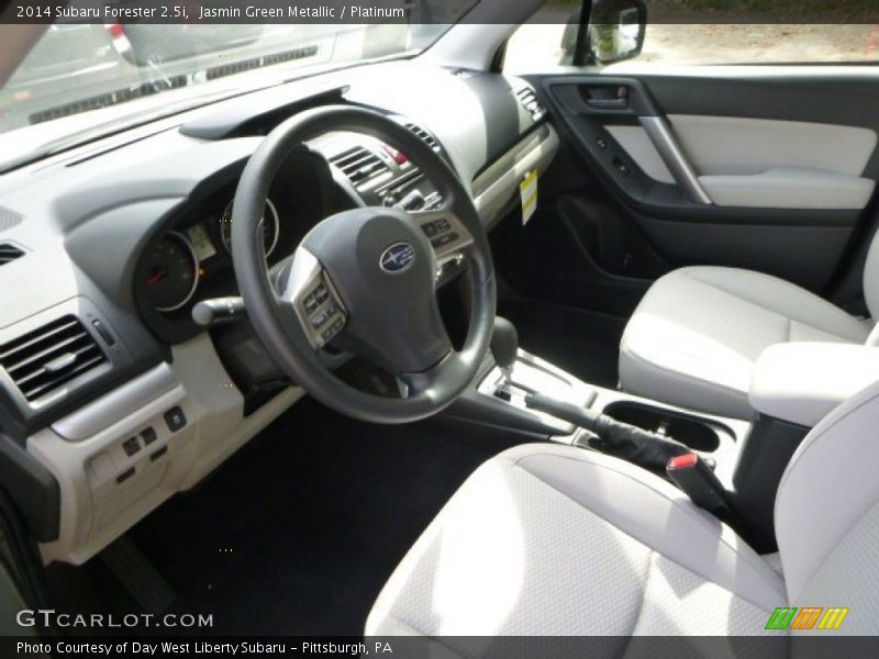 Jasmin Green Metallic / Platinum 2014 Subaru Forester 2.5i