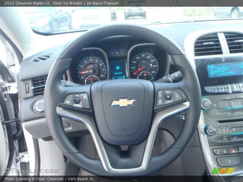 Silver Ice Metallic / Jet Black/Titanium 2013 Chevrolet Malibu LS