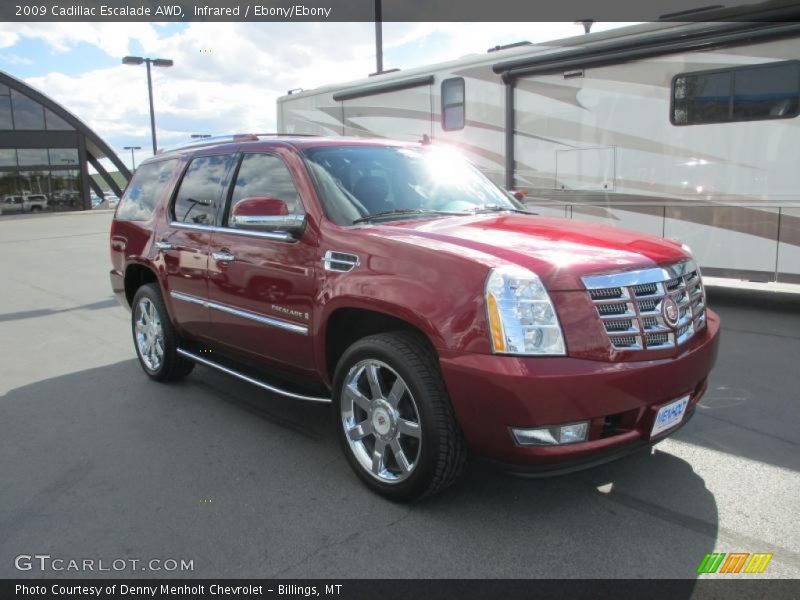 Infrared / Ebony/Ebony 2009 Cadillac Escalade AWD
