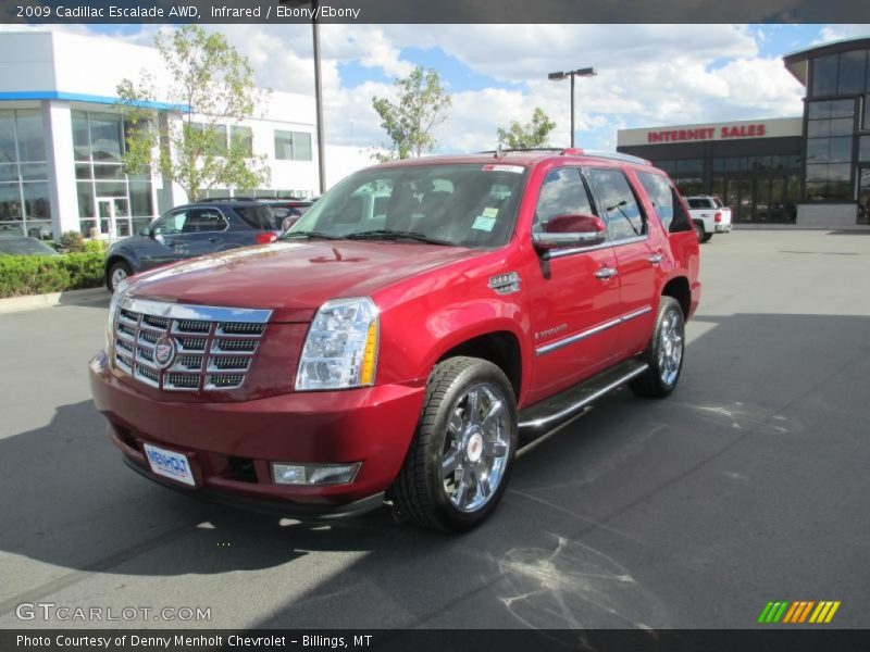Infrared / Ebony/Ebony 2009 Cadillac Escalade AWD